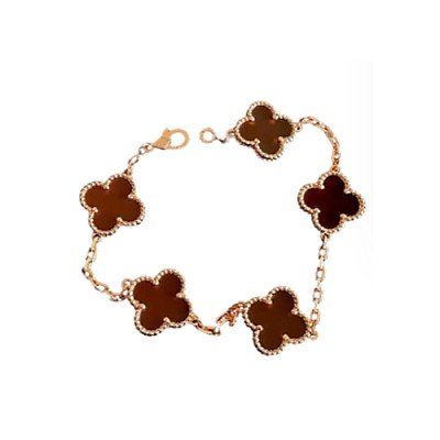 VAN CLEEF ARPELS-VCARP2 반클리프 로즈 골드/블랙 빈티지 알함브라 브레이슬릿