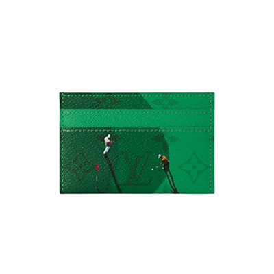 LOUIS VUITTON-M12839 루이비통 그린 모노그램 더블 카드 홀더