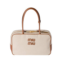 MIUMIU-5BB163 미우미우 시나몬 코듀로이 탑 핸들 보 백