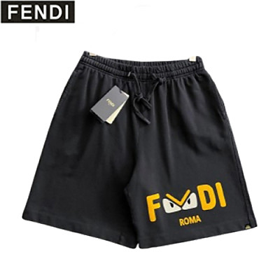 FENDI-07142 펜디 베이지 패치 장식 스웨트쇼츠 남여공용