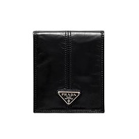[스페셜오더]PRADA-2MO513 프라다 블랙 사피아노 가죽 트라이앵글 로고 반지갑