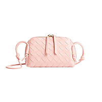 BOTTEGA VENETA-794258 보테가 베네타 핑크 인트레치아토 콘서트 파우치