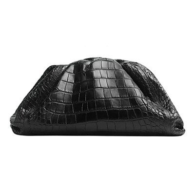 BOTTEGA VENETA-576227 보테가 베네타 블랙 악어가죽 파우치