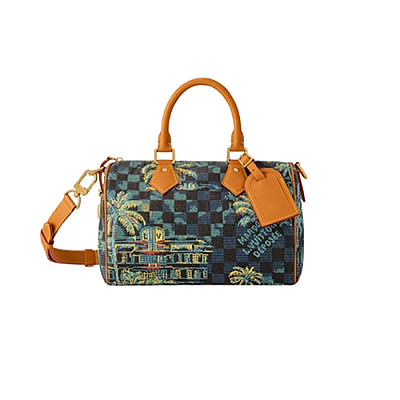 [스페셜오더]LV-M23468 루이비통 크림 모노그램 시어링 LV SKI 스피디 반둘리에 25