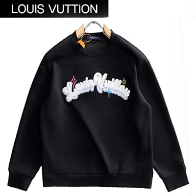 LOUIS VUITTON-08179 루이비통 화이트 패치 장식 스웨트셔츠 남성용