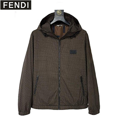 FENDI-081713 펜디 네이비 FF 바람막이 후드 재킷 남성용