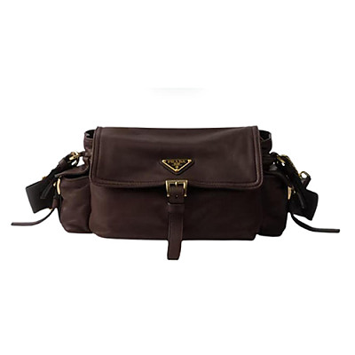 PRADA-1BD394 프라다 버건디 익스플로어 미디엄 스웨이드 숄더 백