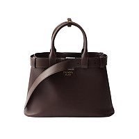 PRADA-1BA434 프라다 화이트 버클 미디엄 가죽 핸드백