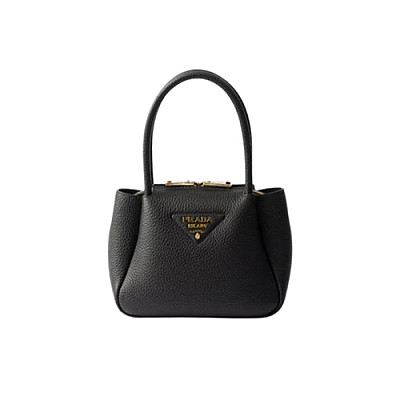 PRADA-1BA362 프라다 그레이 플루 가죽 미니 핸드백