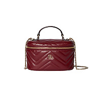 GUCCI-837454 1000 구찌 블랙 GG 마몽 미니 배니티 백