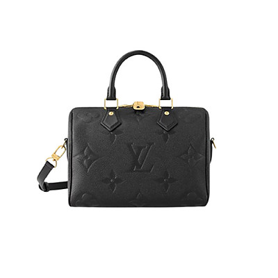 [스페셜오더]LOUIS VUITTON-M42401 루이비통 블랙 모노그램 앙프렝뜨 스피디 반둘리에 25