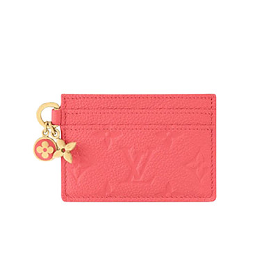 LOUIS VUITTON-M12215 루이비통 모노그램/레드 LV 참 카드 홀더