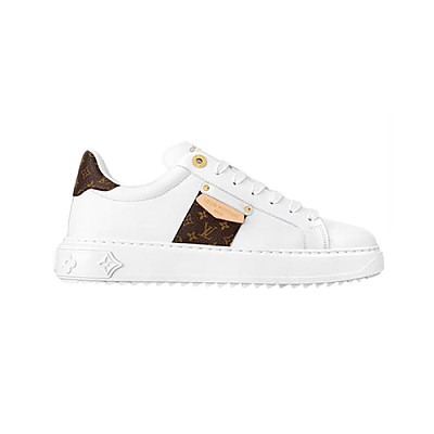LOUIS VUITTON-1A4GHT 루이비통 블랙 그레인 송아지 가죽 타임 아웃 스니커즈