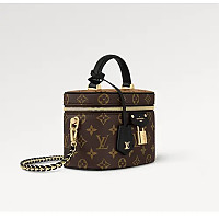 LOUIS VUITTON-M25219 루이비통 화이트 모노그램 램스킨 베니티 PM