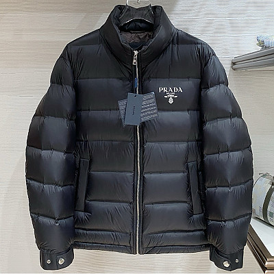 PRADA-1E9C22 PRADA 2025 F/W 시즌 최신상 다운 패딩 블랙 남성용