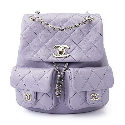 [스페셜오더]CHANEL-AS3860 샤넬 DUMA 듀마 투포켓 백팩 미디움 캐비어 라벤더 금장
