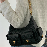 [스페셜오더]CHANEL-001218 샤넬 램스킨 맥시 호보백 스몰 제니백