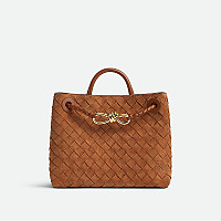 [스페셜오더]BOTTEGA VENETA-743568A 보테가 베네타 사이프러스 스웨이드 안디아모 스몰 탑 핸들 백 25CM(766014 동일제품)