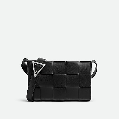 [스페셜오더]BOTTEGA VENETA-708768 보테가 베네타 블랙 인트레치오 위빙 카세트백 23CM