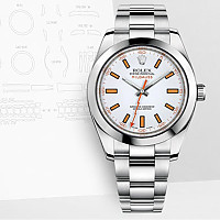 ★[AR팩토리][스페셜오더]ROLEX-116400 롤렉스 밀가우스 스틸 블랙 다이얼 40mm