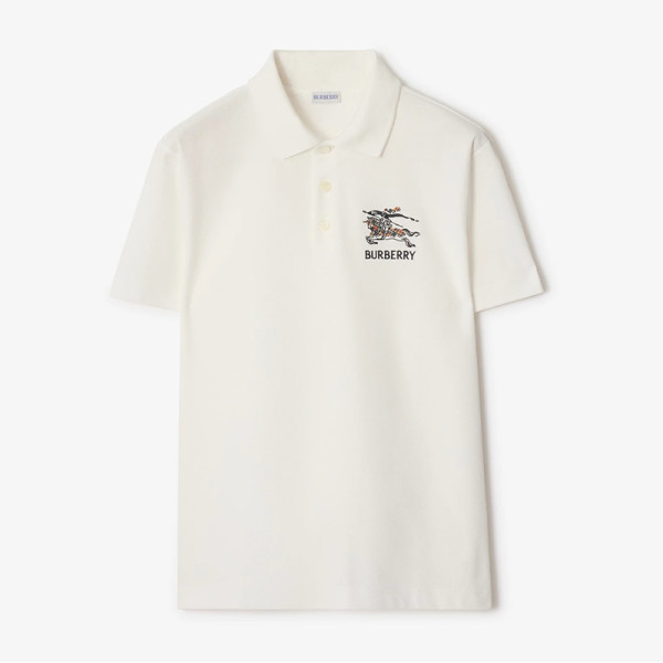 BURBERRY-80153987 버버리 BBR26SS 그레인 말 승마 기사 엠블럼 라인 코튼 폴로