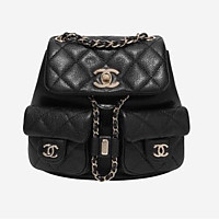 [스페셜오더]CHANEL-AS3860 샤넬 DUMA 듀마 투포켓 백팩 미디움 캐비어 블랙 금장