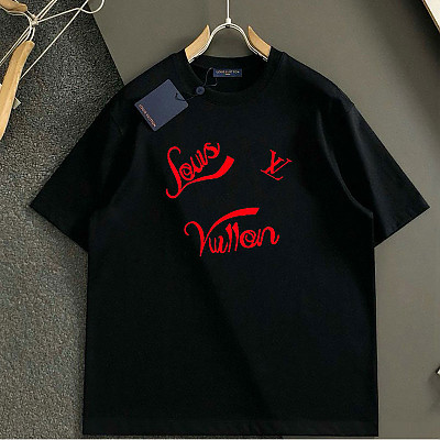 LOUIS VUITTON-04097 루이비통 2026SS 남녀공용 자수 자수 크루넥 티셔츠