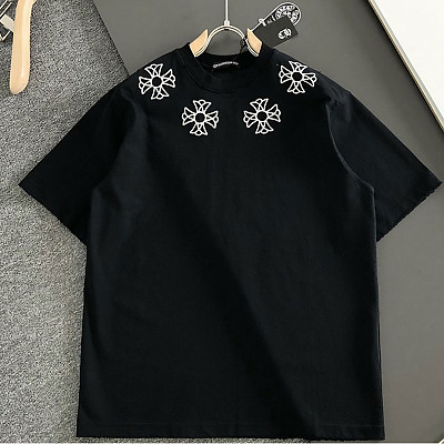 CHROME HEARTS-04136 크롬 하츠  2026SS 최신 자수 크루넥 패션 반팔 티셔츠