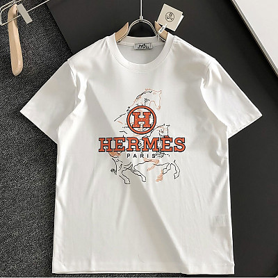 HERMES-04138 에르메스 2026 스프링/서머 최신 반팔 크루넥 티셔츠