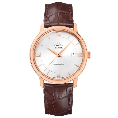 [스페셜오더]OMEGA-오메가 De Ville 드빌 프레스티지 코-액시얼 데이트 레드골드 드레스 워치 39mm