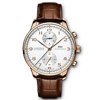 [ZF][스페셜오더]IWC-IW371447 아이더블유씨 포르투기저 크로노그래프 스틸 블랙다이얼 이미테이션시계41mm