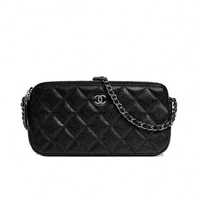 [스페셜오더]CHANEL-A82527 샤넬 클래식 캐비어 실버메탈 체인 미니백