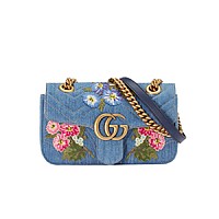 [스페셜오더]GUCCI-446744 3120 구찌 그린 GG 마몽 마틀라세 미니백