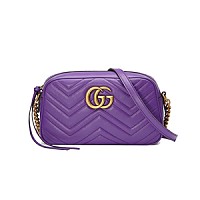 [스페셜오더]GUCCI-447632-8179 구찌 GG 마몽 실버메탈릭 펄 디테일 스몰 마틀라세 숄더백