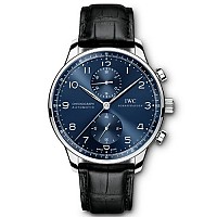 [ZF][스페셜오더]IWC-IW371447 아이더블유씨 포르투기저 크로노그래프 스틸 블랙다이얼 이미테이션시계41mm