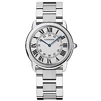 [스페셜오더]Cartier-까르띠에 롱드 솔로 드 까르띠에 쿼츠 핑크골드 가죽스트랩 워치36mm