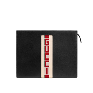 [스페셜오더]GUCCI-475316 1060 구찌 블랙 시그니처 Web 파우치