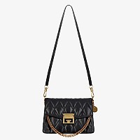 [스페셜오더]GIVENCHY-BB501CB 지방시 투톤 가죽 및 스웨이드 스몰 GV3 핸드백