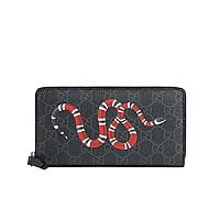 [스페셜오더]GUCCI-451273 8666 구찌 스네이크 프린트 GG 수프림 지퍼 달린 지갑